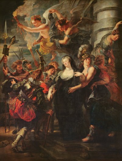 Il ciclo dei Medici: Maria de Medici (1573-1642) che fugge da Blois, 21-22 febbraio 1619, 1621-25 da Peter Paul Rubens